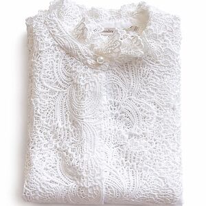 Soft Surroundings White Lace Top